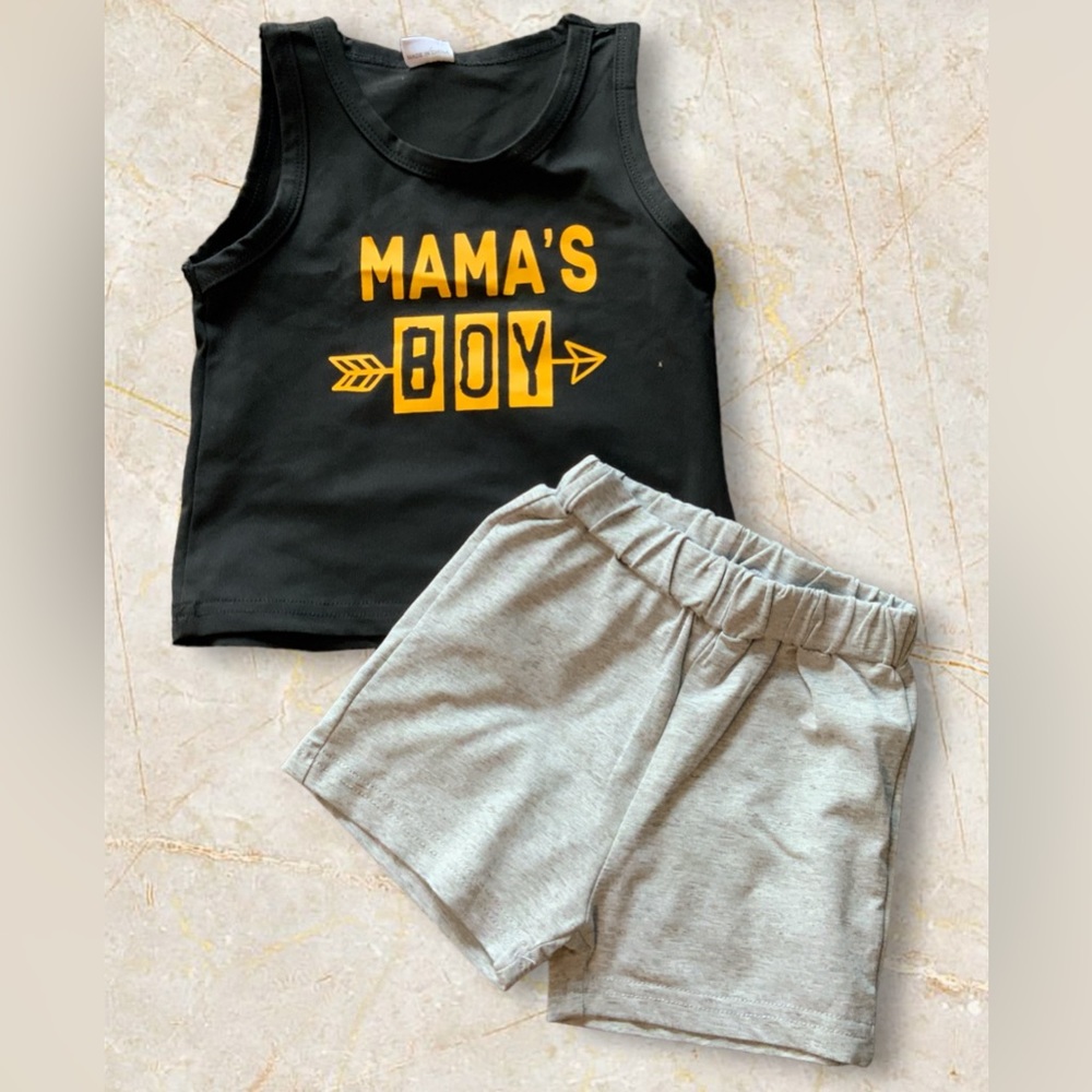 NWT. Mama’s Boy Short Set